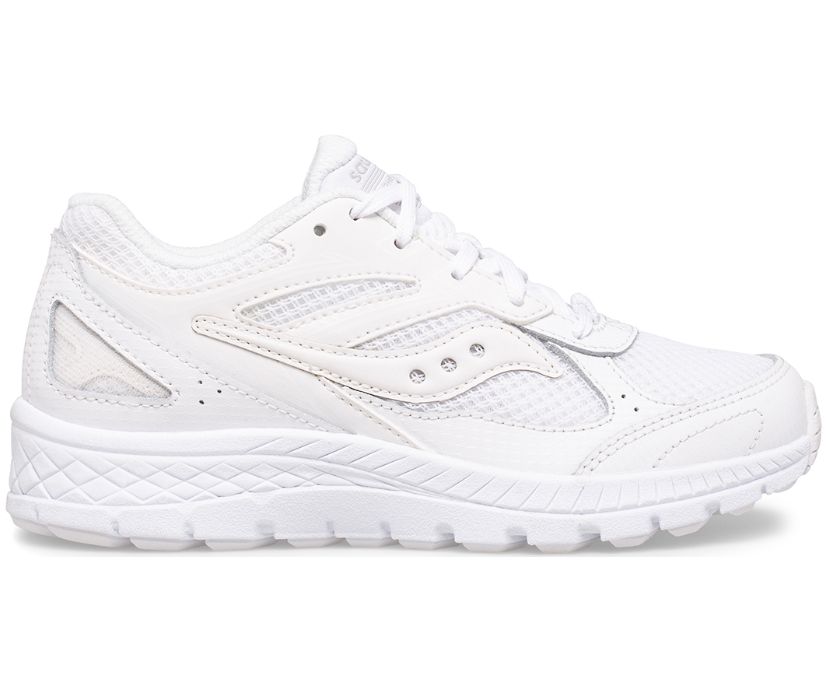 Kids' Saucony Cohesion 14 Lace Sneakers White | Singapore 846FDNM